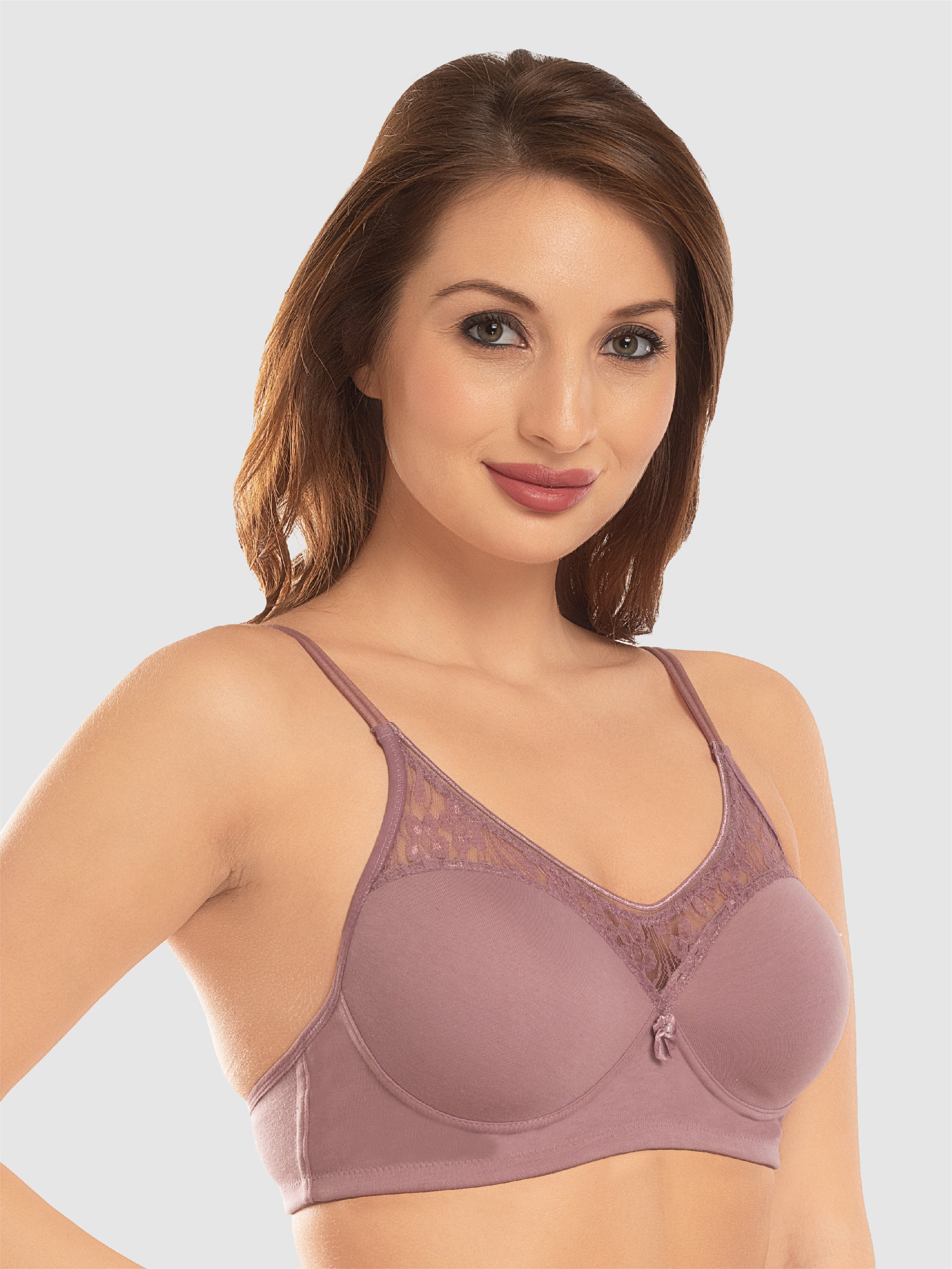 Daisy Dee Berry Lightly Padded Non-Wired Full Coverage T-Shirt Bra - NGRCE-Berry