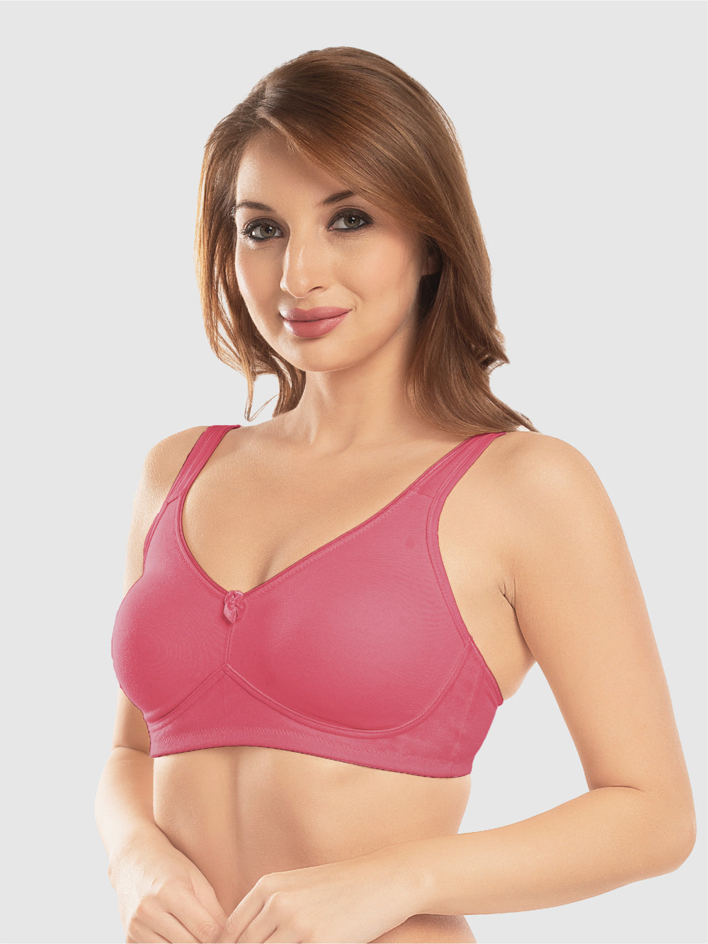 Daisy Dee Dusty Rose Non Padded Non-Wired Full Coverage T-Shirt Bra - NDLGHT-Dusty Rose