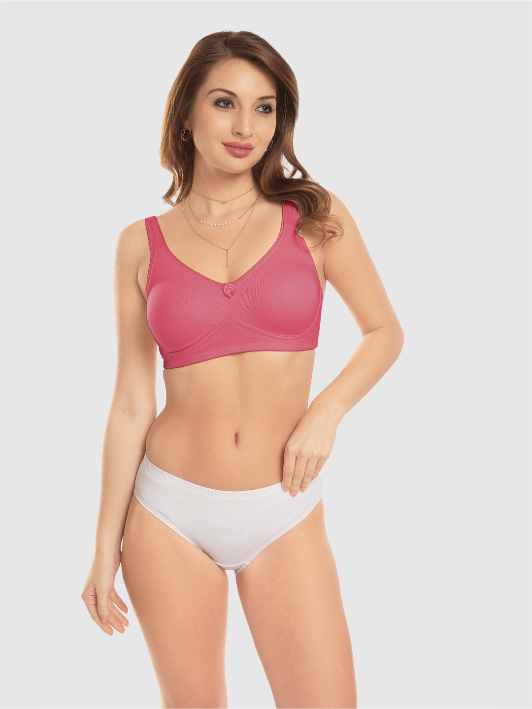 Daisy Dee Dusty Rose Non Padded Non-Wired Full Coverage T-Shirt Bra - NDLGHT-Dusty Rose