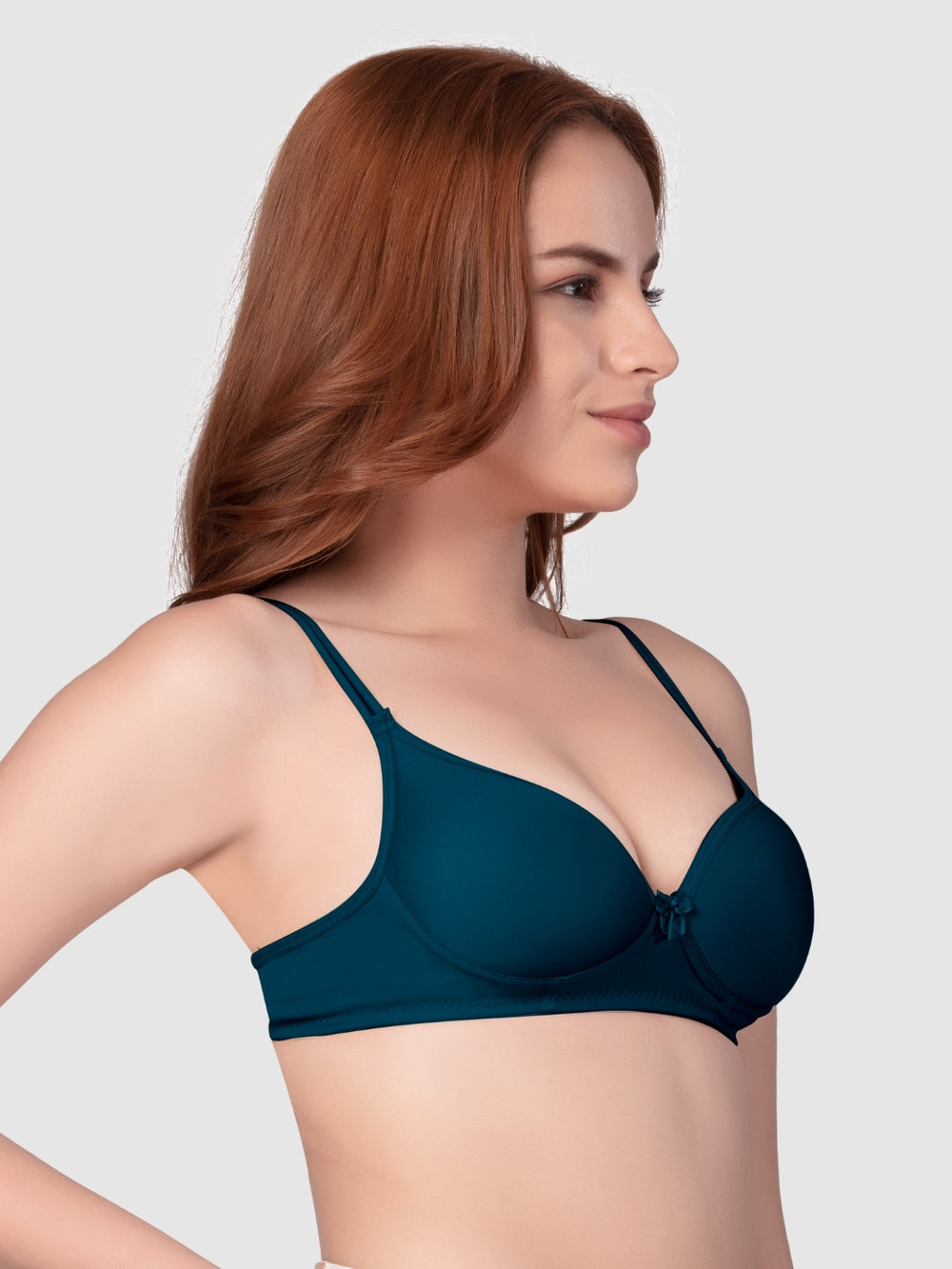 Daisy Dee Electric Blue Padded Non Wired Full Coverage Bra NKWI-E. Blue
