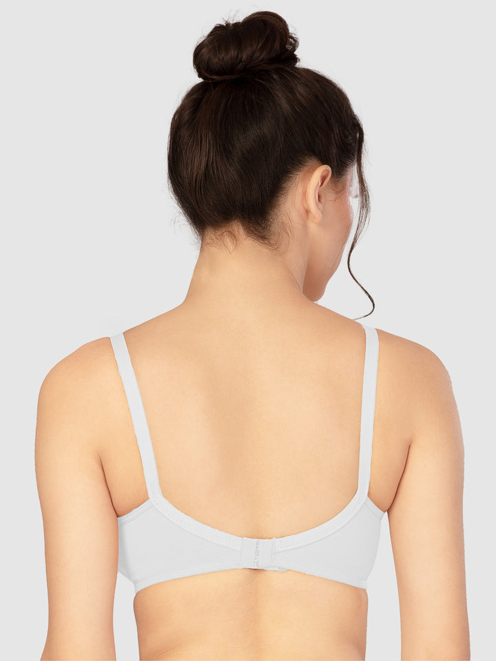 Lovable White Non Padded Non Wired Full Coverage Bra L-0196-WHITE