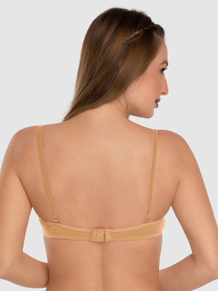 Daisy Dee Skin Padded Wirefree 3/4th Coverage Everyday Bra - NMSTI-Skin