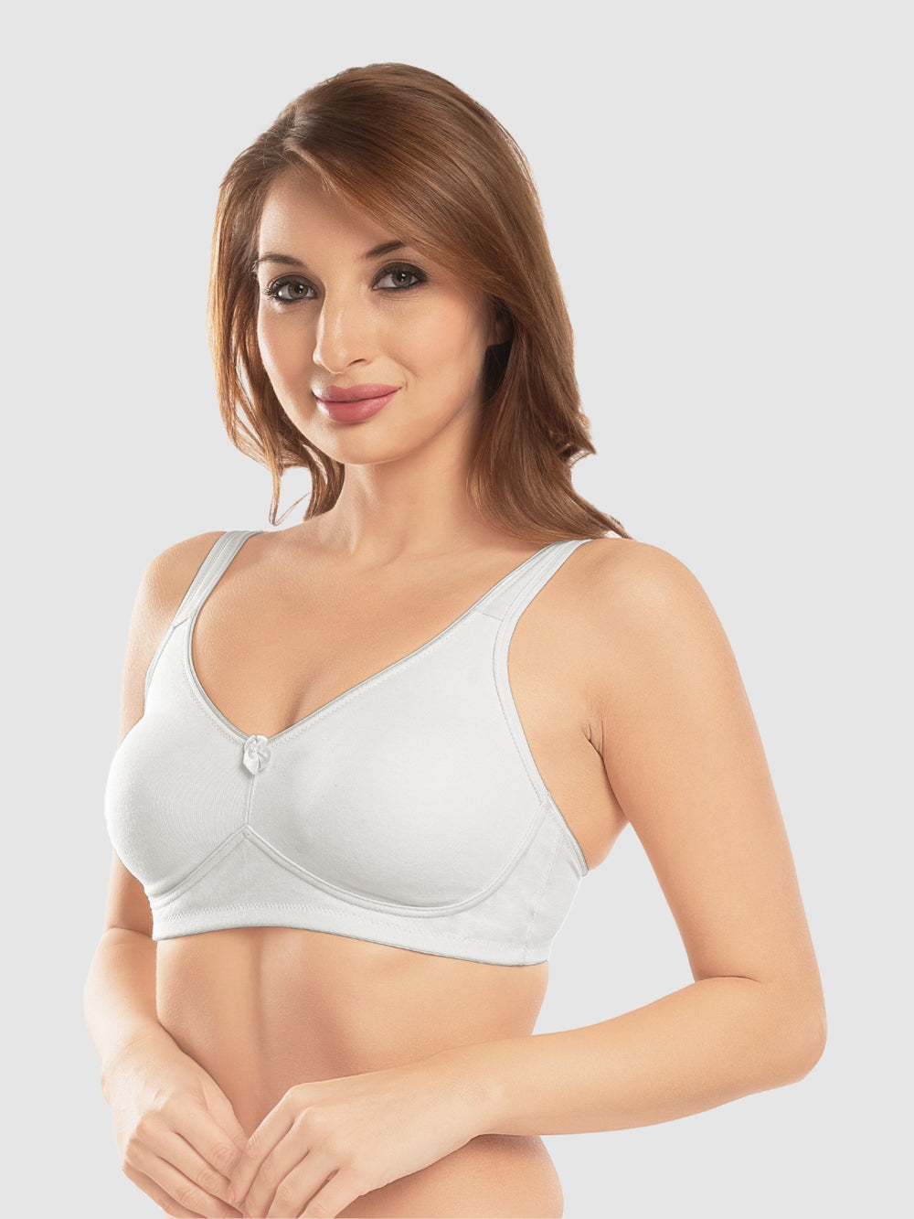 Daisy Dee White Non Padded Non-Wired Full Coverage T-Shirt Bra - NDLGHT-White