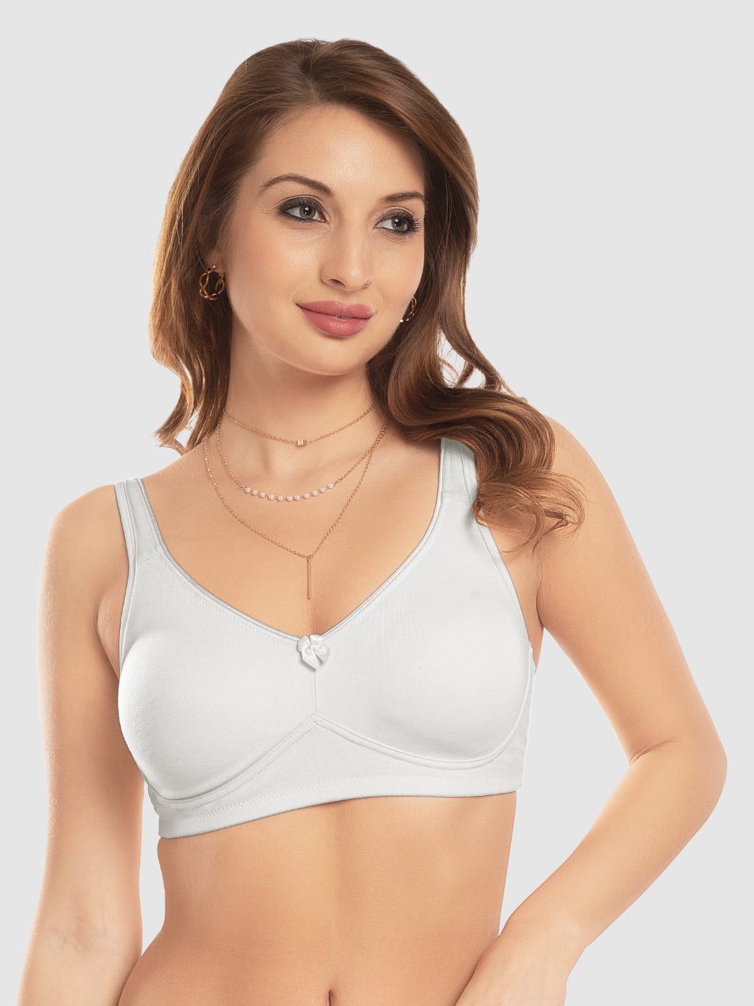 Daisy Dee White Non Padded Non-Wired Full Coverage T-Shirt Bra - NDLGHT-White
