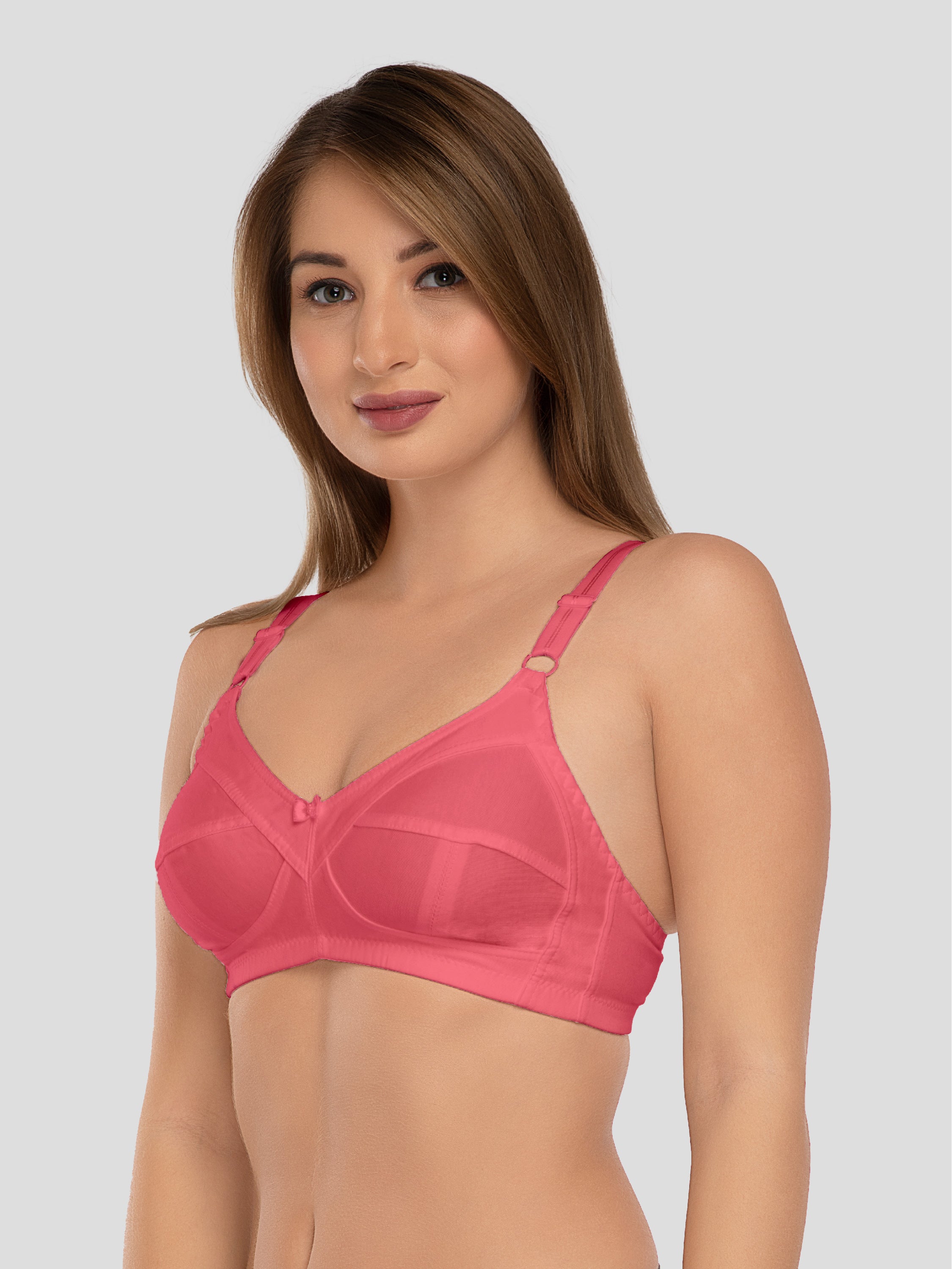 Daisy Dee Carrot Non Padded Non Wired Full Coverage Bra NSHPU-Carrot