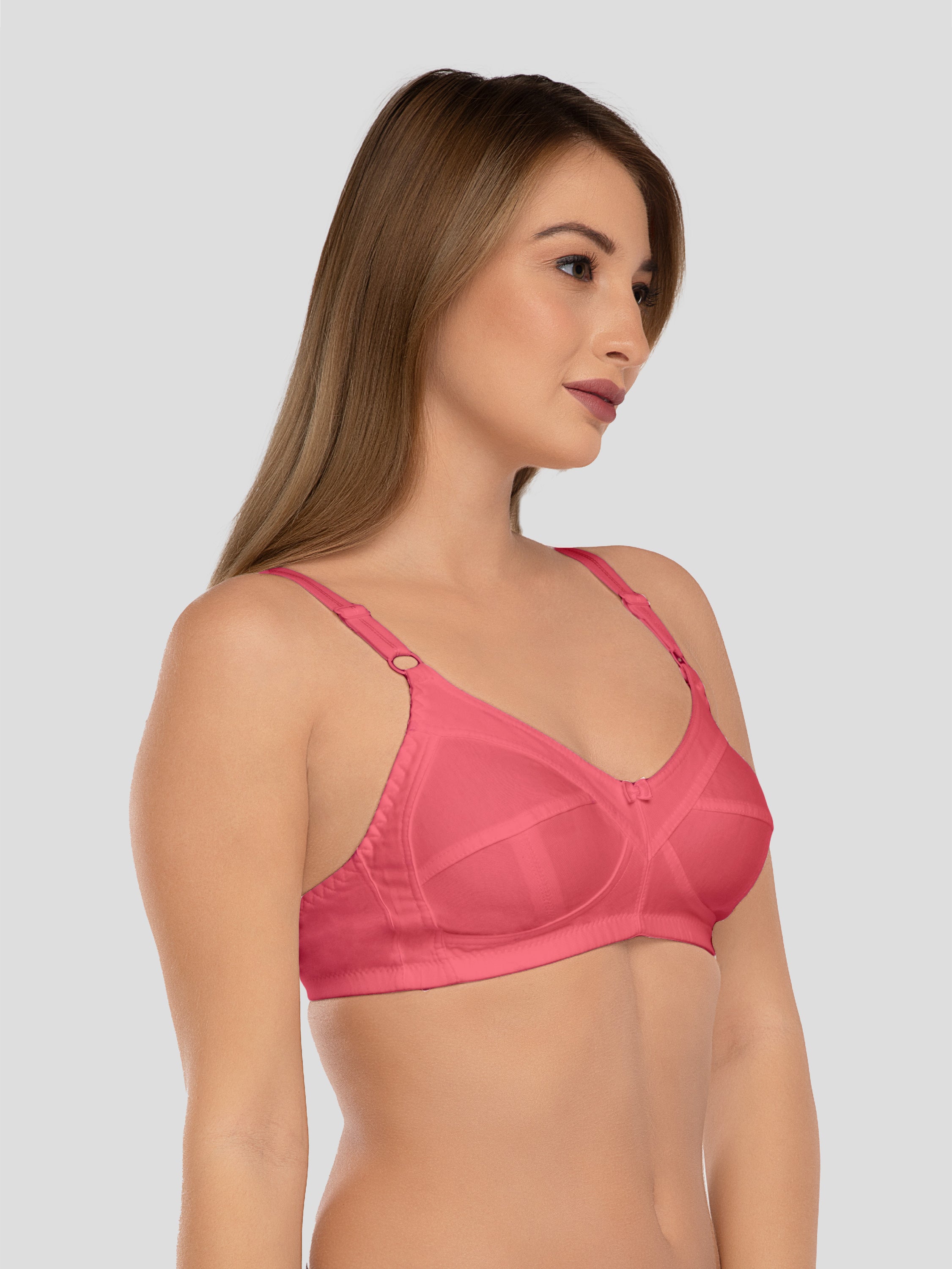 Daisy Dee Carrot Non Padded Non Wired Full Coverage Bra NSHPU-Carrot