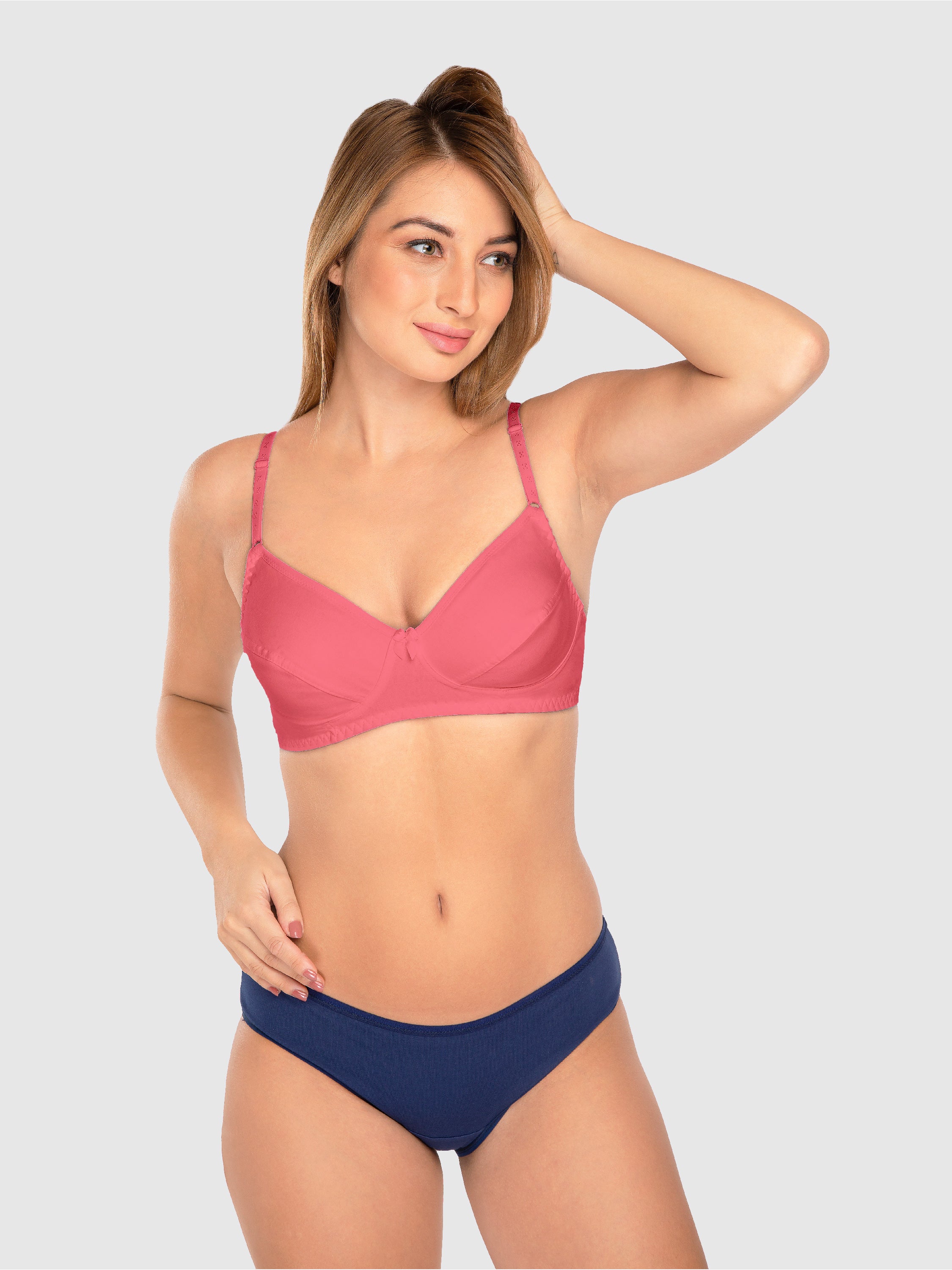 Daisy Dee Carrot Non Padded Non Wired Full Coverage Bra NCLBR-Carrot