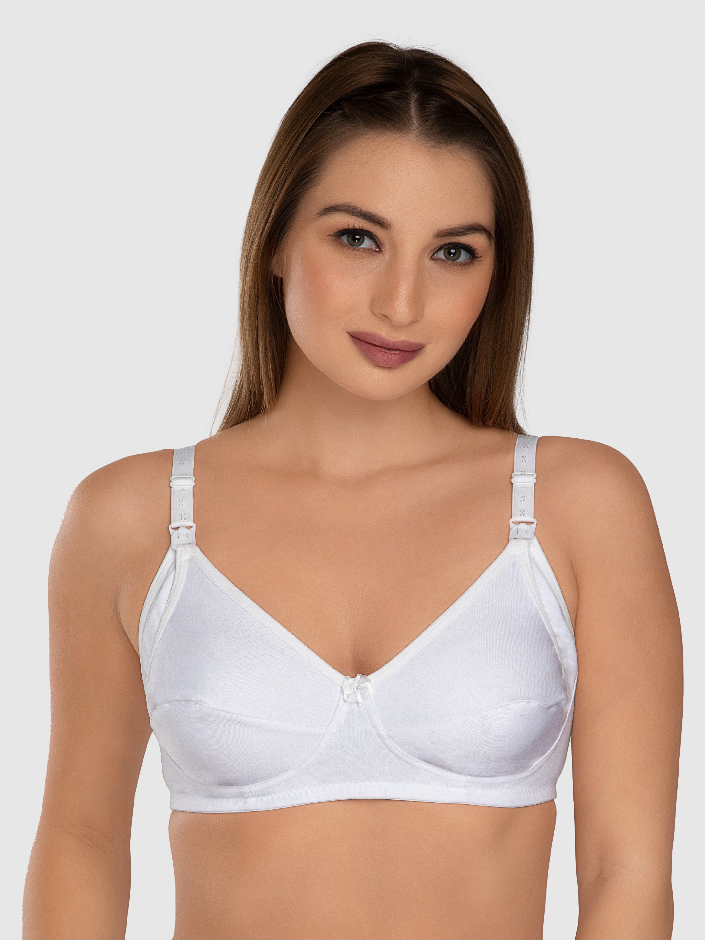 Daisy Dee White Non Padded Non Wired Full Coverage Maternity Bra -DAINTY-White