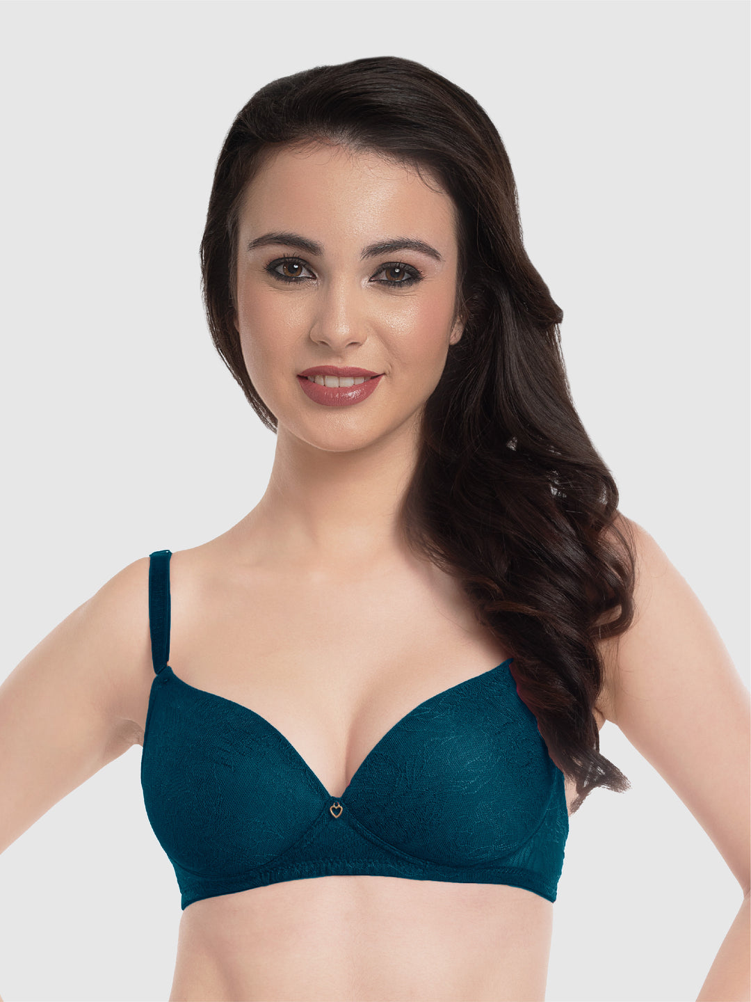 Lovable Electric Blue Padded Non Wired 3/4th Coverage Bra LE-224-Electric-Blue