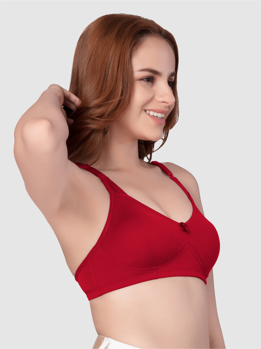 Daisy Dee Dusty maroon Non Padded Non-Wired Full Coverage T-Shirt Bra - NSNVI-Dusty Maroon