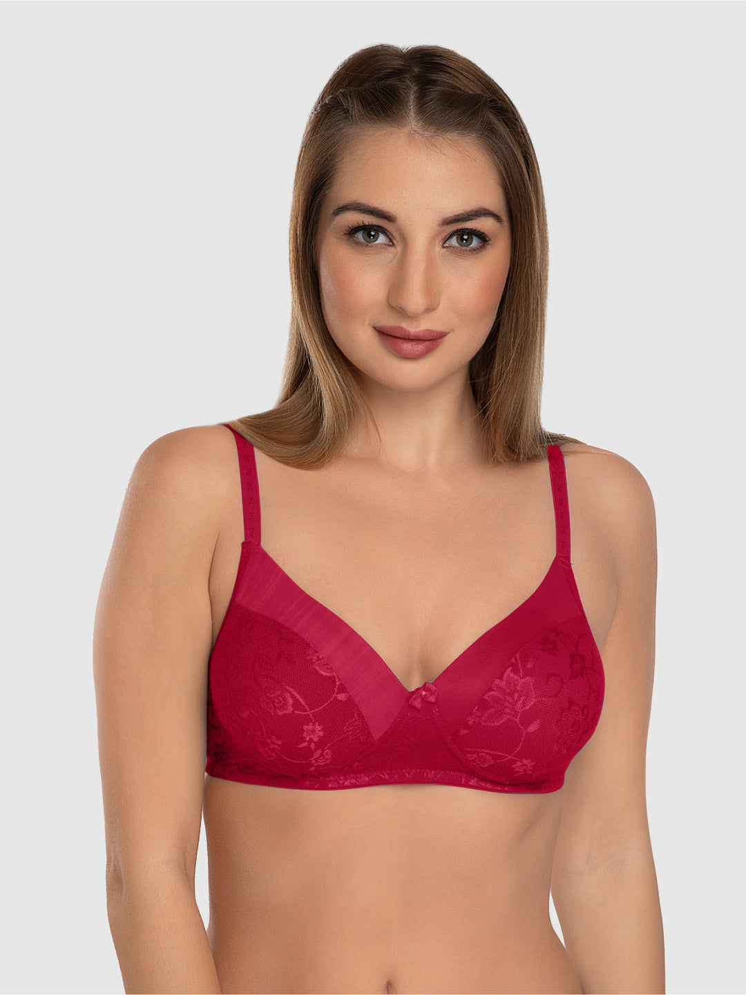 Daisy Dee Maroon Padded Non Wired Full Coverage Bra NVLR-Maroon