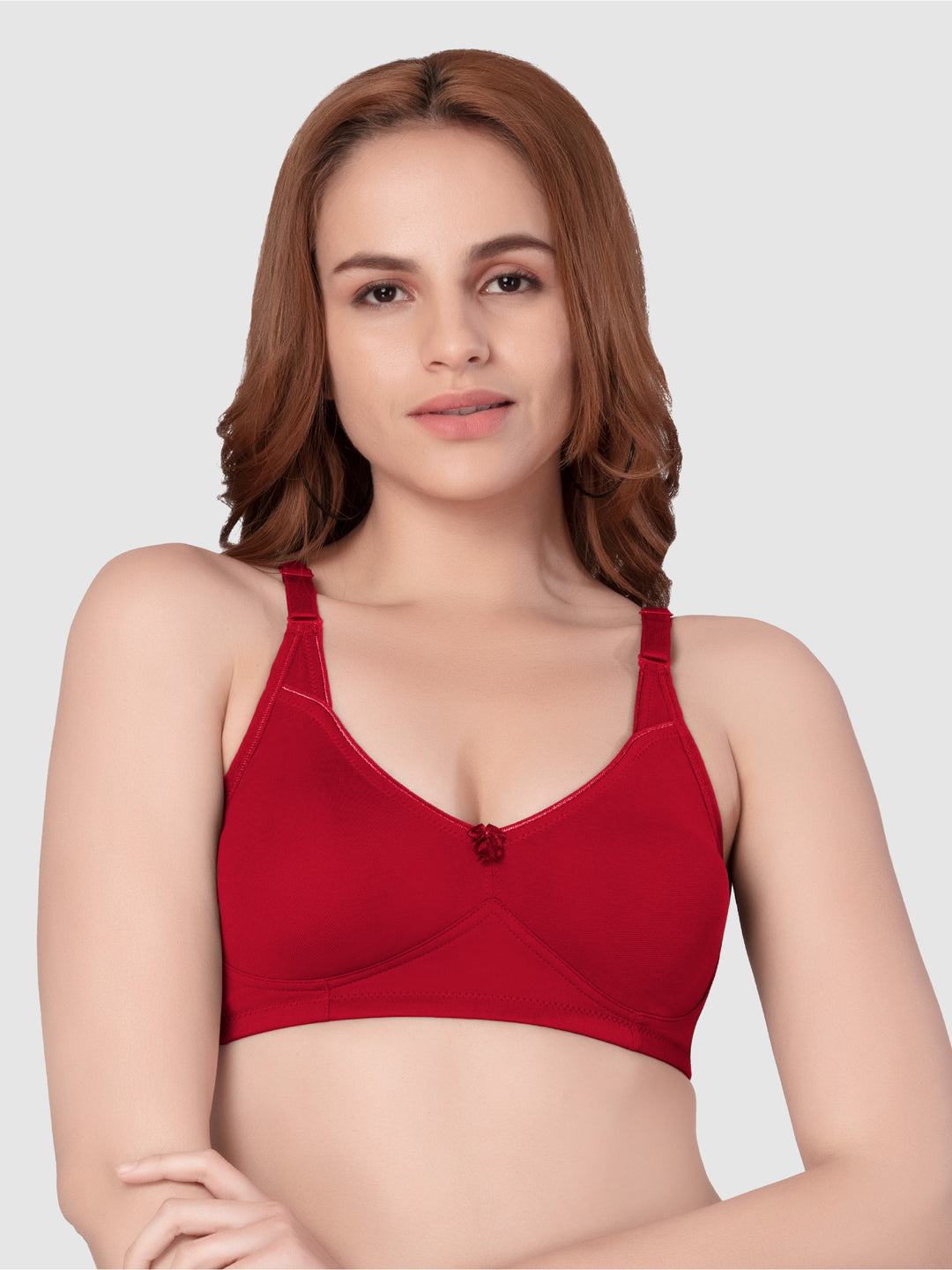 Daisy Dee Dusty maroon Non Padded Non-Wired Full Coverage T-Shirt Bra - NSNVI-Dusty Maroon