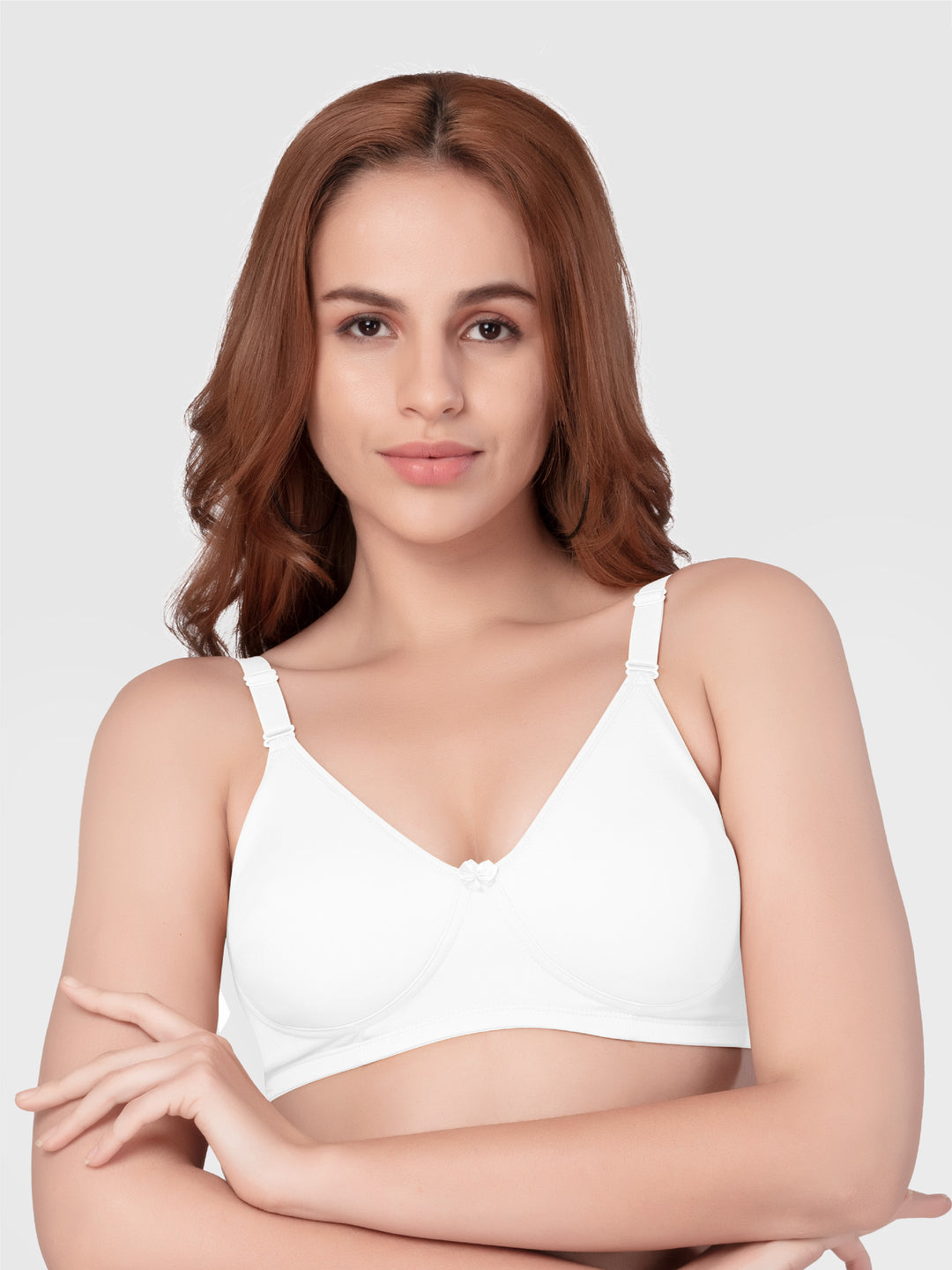 Daisy Dee White Non Padded Non Underwired Full Coverage T-Shirt Bra - NYSIKA-White