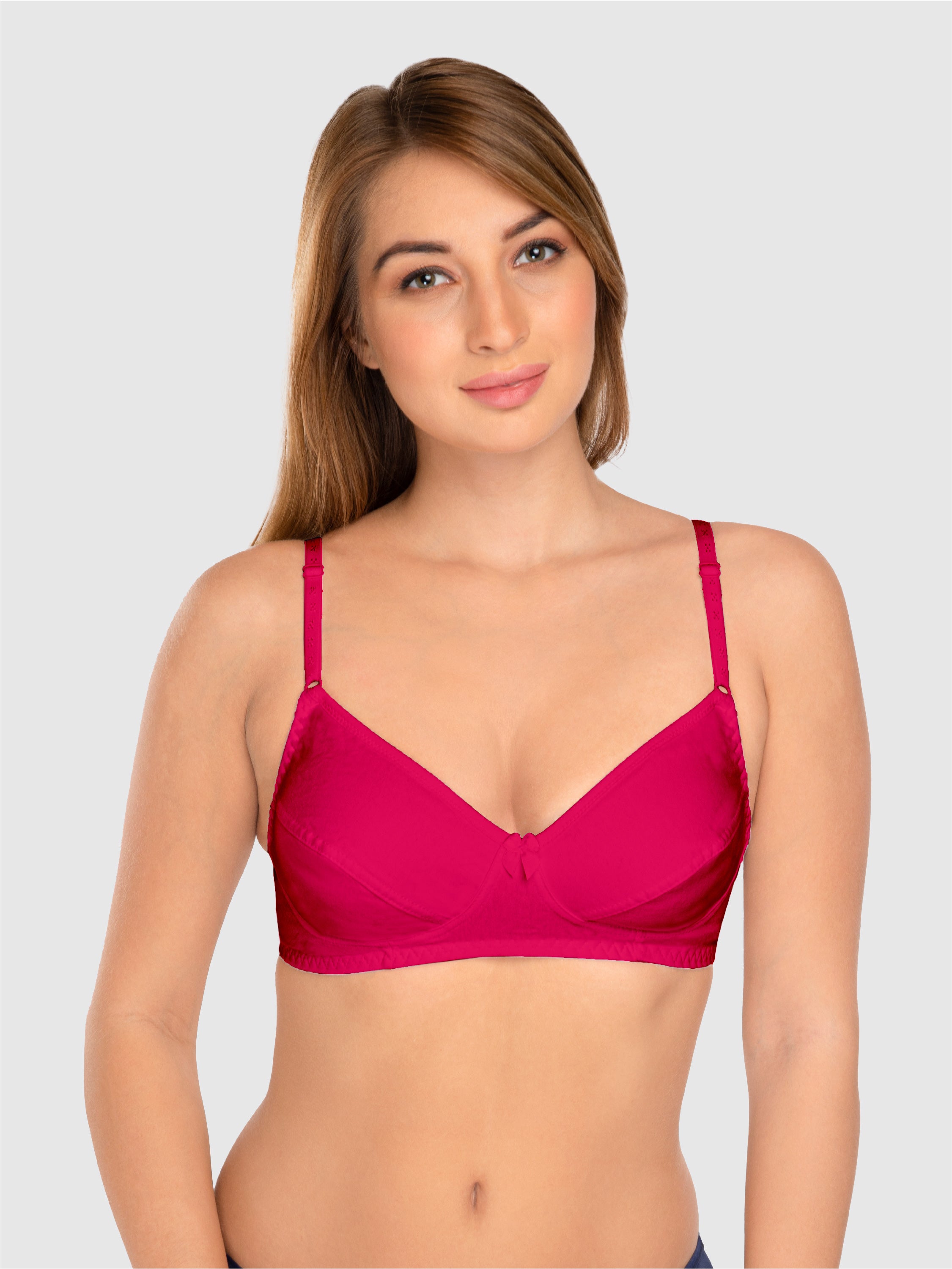 Daisy Dee Pink Non Padded Non Wired Full Coverage Bra NCLBR-R.Pink