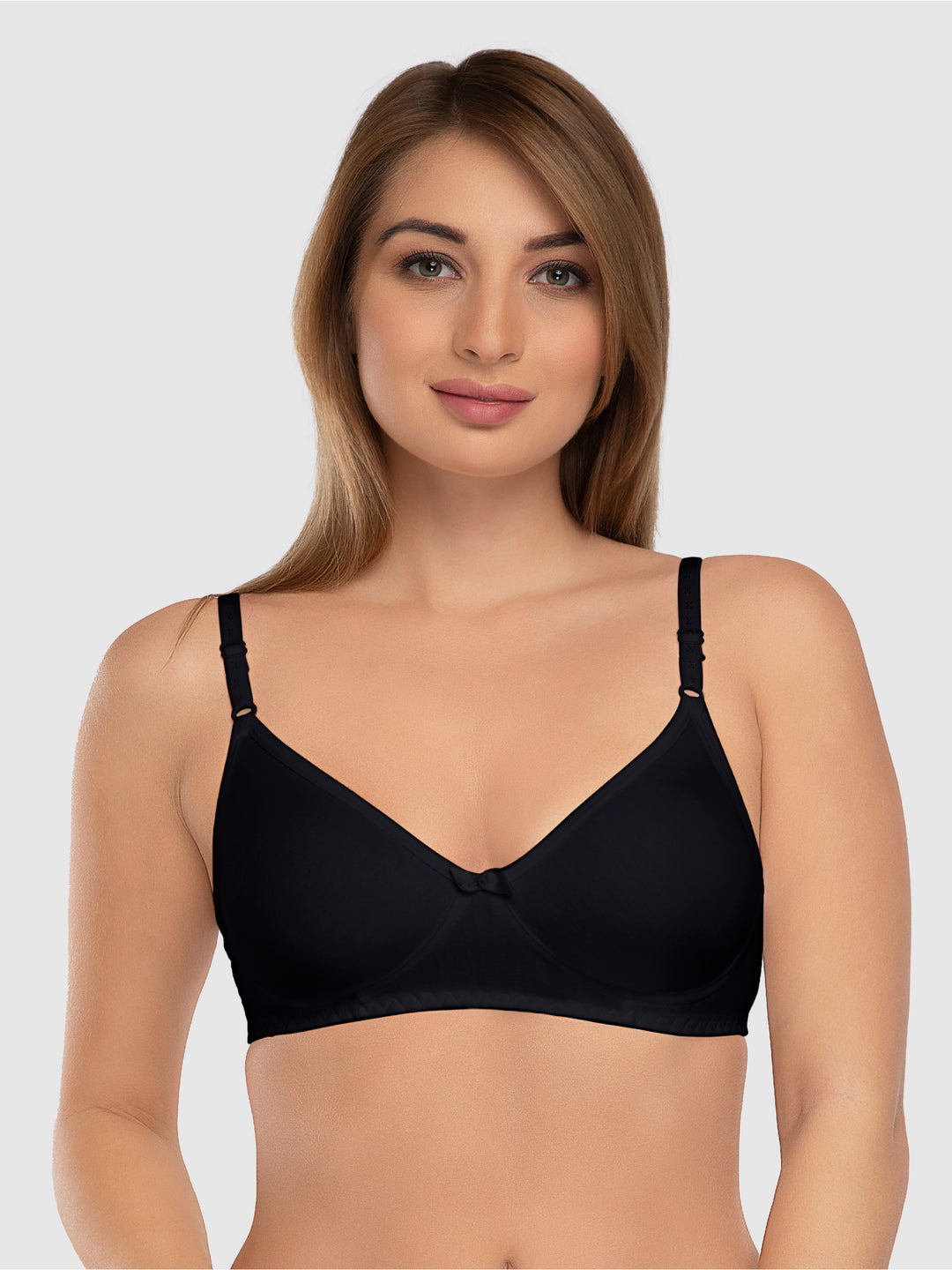 Daisy Dee Black Non Padded Non Wired Full Coverage Bra NSTRD-Black