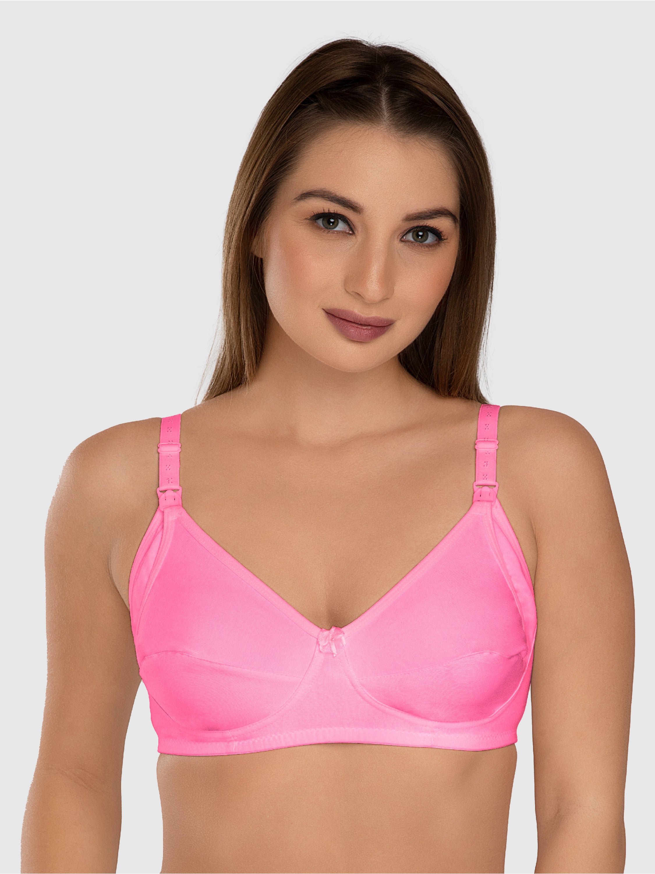 Daisy Dee Light Pink Non Padded Non Wired Full Coverage Maternity Bra -DAINTY-Light Pink
