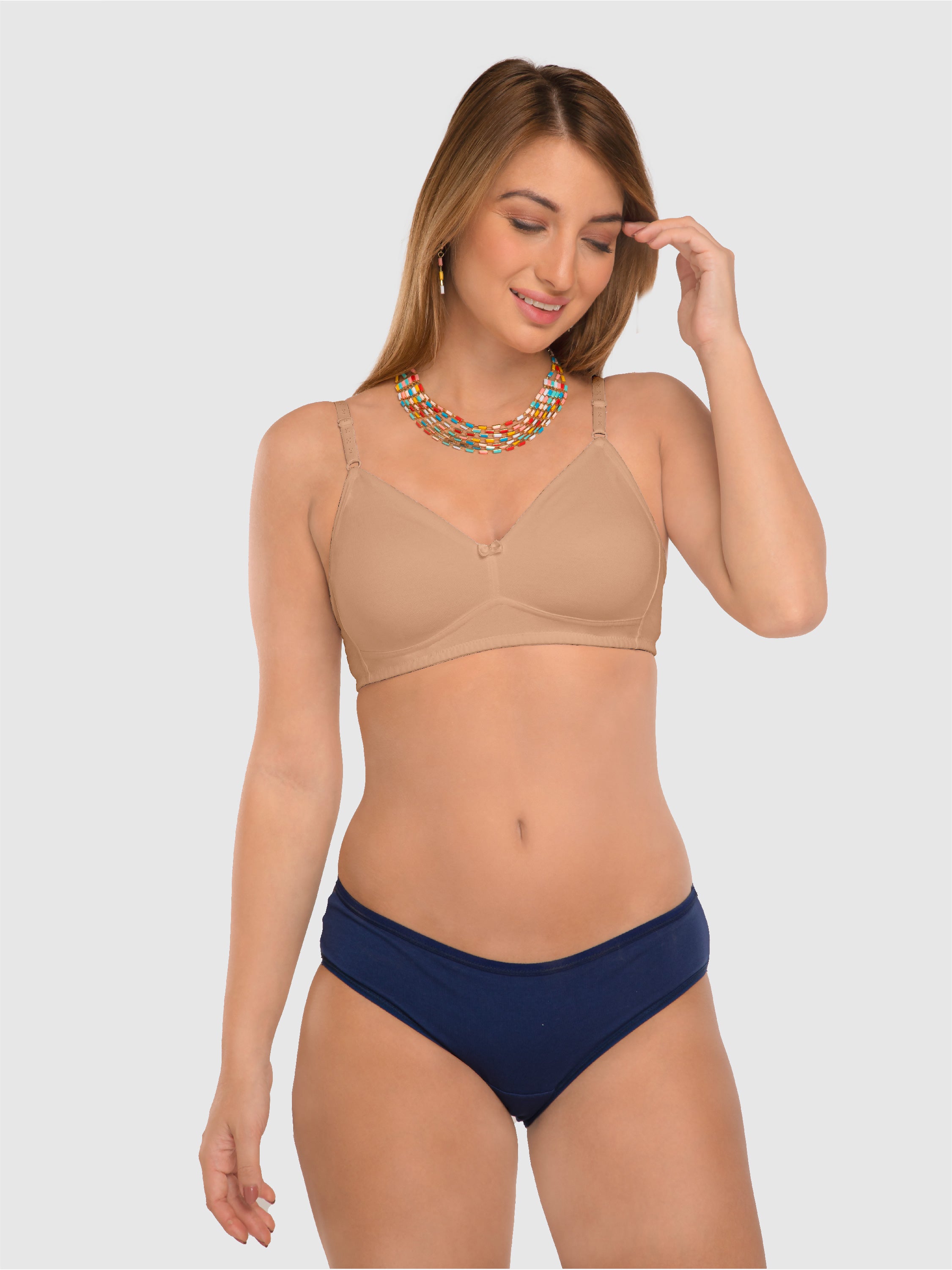 Daisy Dee Skin Non Padded Non Wired Full Coverage Bra NDSZN-Skin