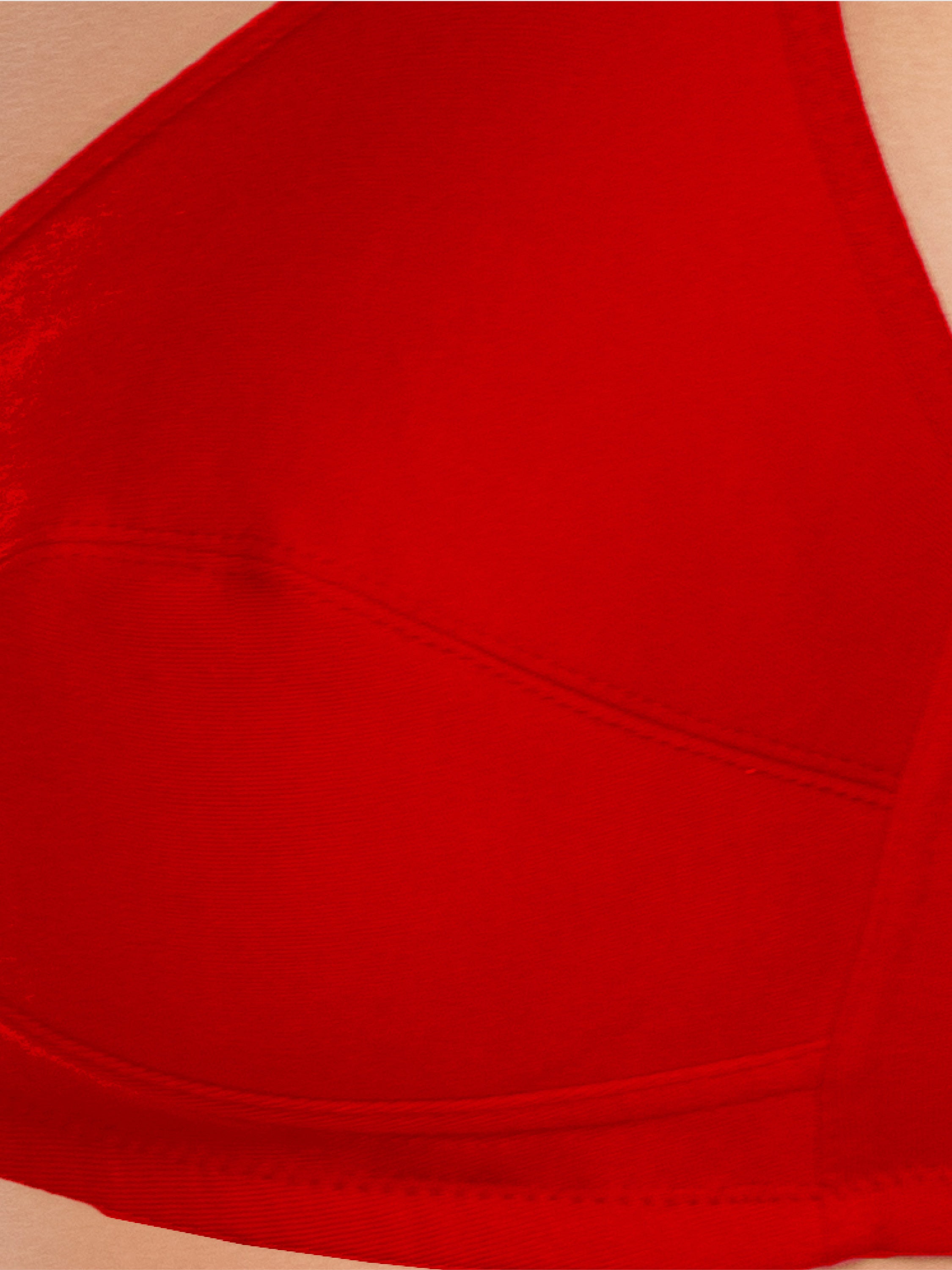 Daisy Dee Crimson Red Non Padded Non Wired Full Coverage Bra NSARH-Crimson Red