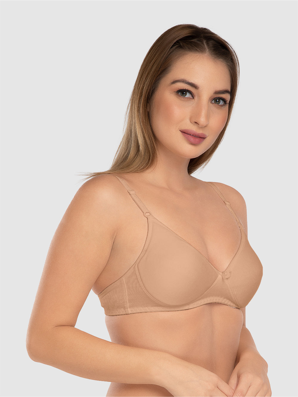 Daisy Dee Beige Padded Non Wired 3/4th Coverage Bra NALAMDE-Beige