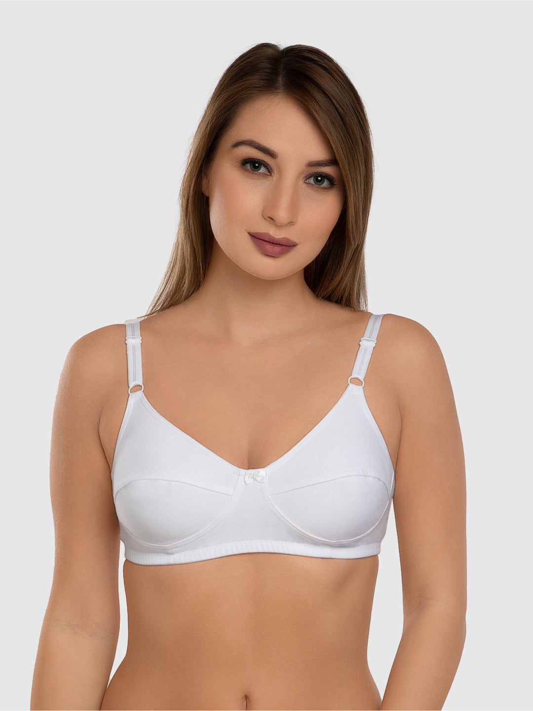 Daisy Dee White Non Padded Non Wired Full Coverage Bra NSHTL-White
