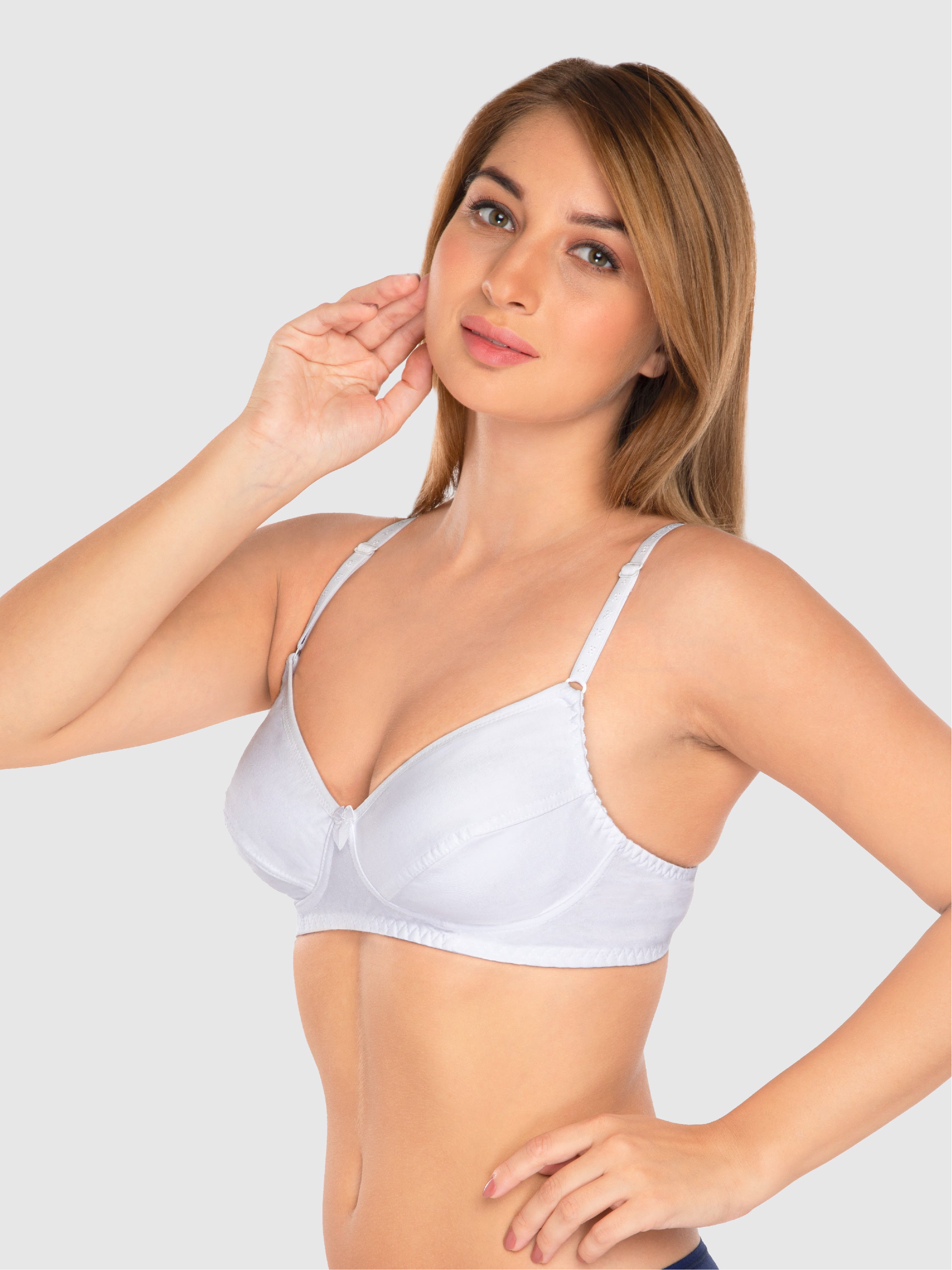 Daisy Dee White Non Padded Non Wired Full Coverage Bra NCLBR-White