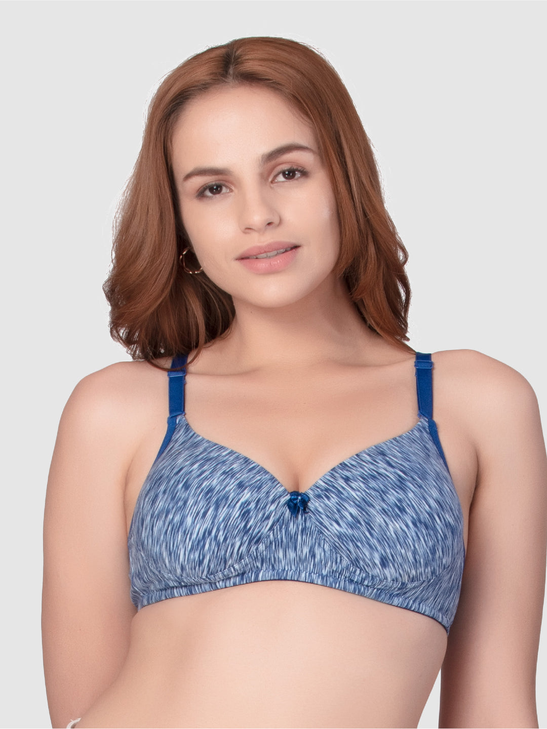 Daisy Dee Navy Melange Padded Non Wired Full Coverage Bra NSGNRA-Ny/Mlg