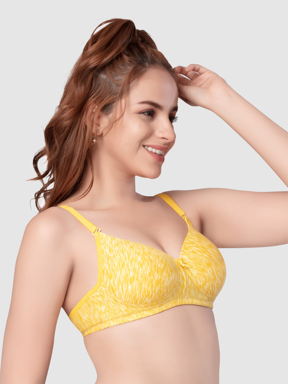 Daisy Dee Mango Melange Padded Non Wired Full Coverage Bra NSGNRA-Mango Mlg