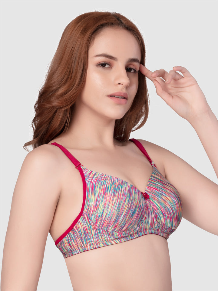 Daisy Dee Rainbow Melange Padded Non Wired Full Coverage Bra NSGNRA-R.BOW/MLG