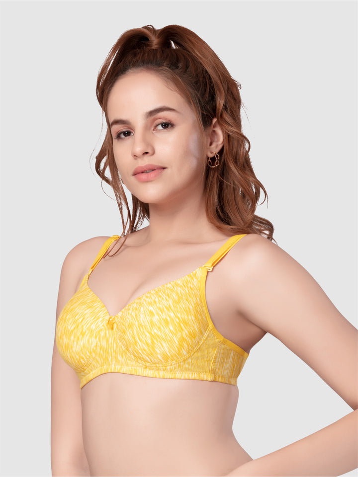 Daisy Dee Mango Melange Padded Non Wired Full Coverage Bra NSGNRA-Mango Mlg