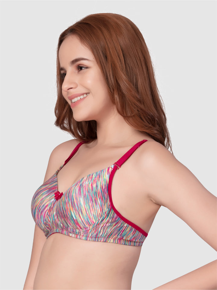 Daisy Dee Rainbow Melange Padded Non Wired Full Coverage Bra NSGNRA-R.BOW/MLG