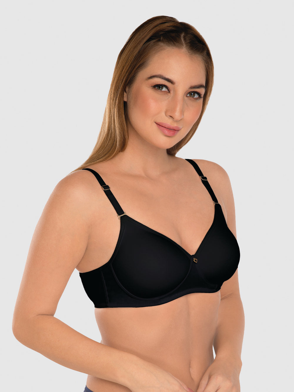 Daisy Dee Black Highly Padded Non-Wired Full Coverage T-Shirt Bra - NMPL-Black