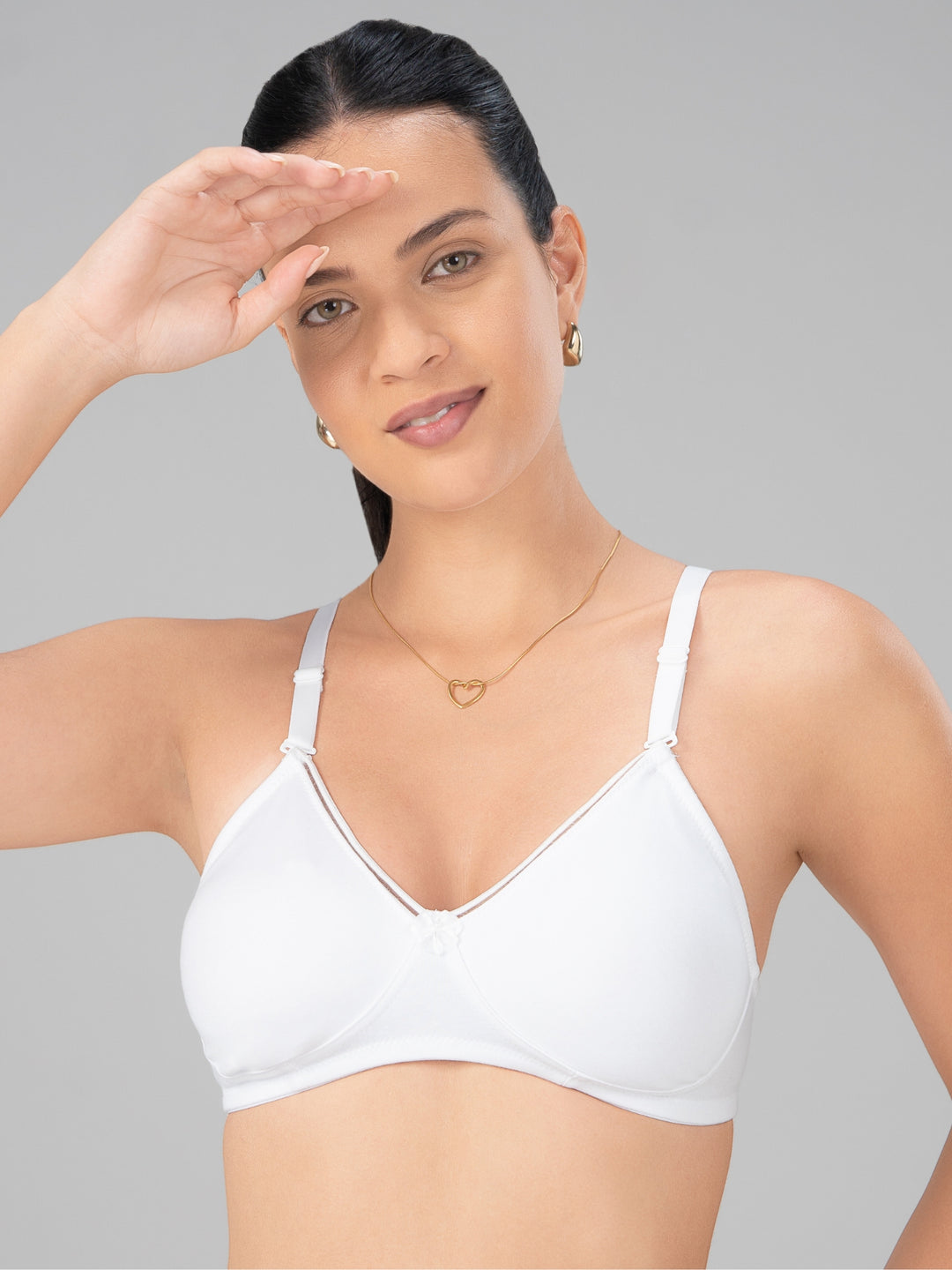 Lovable White Non Padded Non Wired Full Coverage Bra MARVEL-White