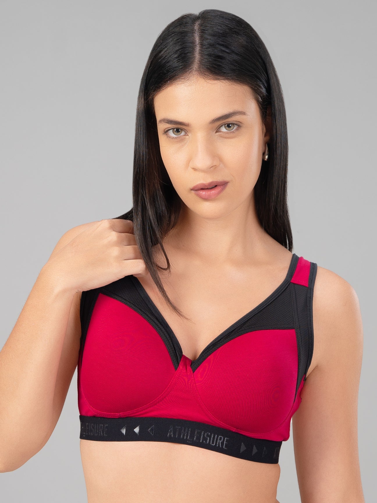 Lovable Fuschia Padded Non Wired Full Coverage Bra ENERGY BRA-Fuschia