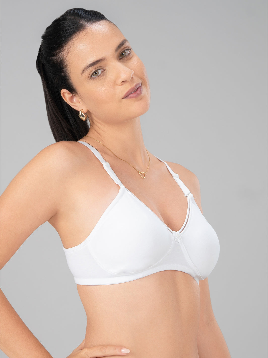 Lovable White Non Padded Non Wired Full Coverage Bra MARVEL-White