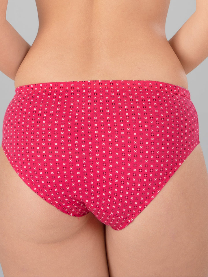 Women Assorted Solid & Printed Full Brief Panty - (Pack of 3)
