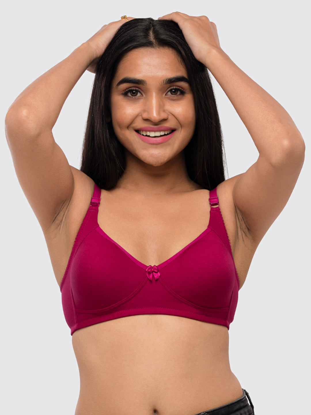Lovable Violet Non Padded Non Wired Full Coverage Bra Contours-Violet