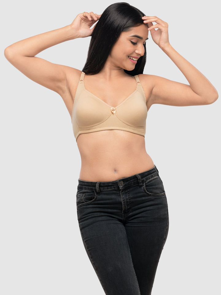 Lovable Skin Non Padded Non Wired Full Coverage Bra Contours-Skin