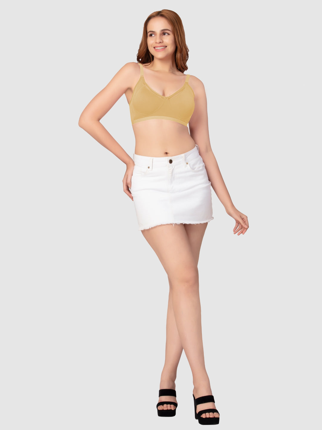 Daisy Dee Skin Non Padded Non Wired Full Coverage Bra - NRYN-Skin