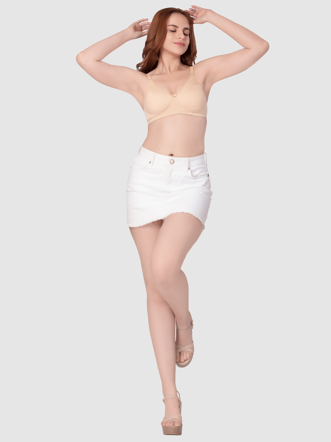 Daisy Dee Skin Non Padded Non Underwired Full Coverage T-Shirt Bra - NYSIKA-Skin
