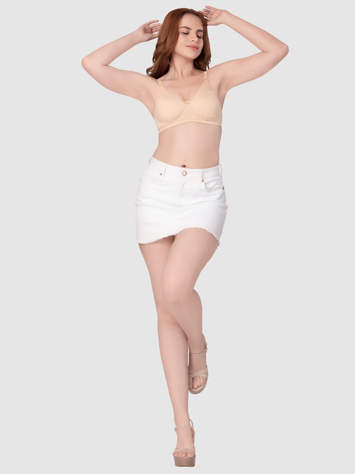 Daisy Dee Skin Non Padded Non Underwired Full Coverage T-Shirt Bra - NYSIKA-Skin