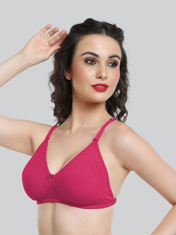 Lovable Raspberry Non Padded Non Wired Full Coverage Bra LE-230-Raspberry-Lovable India