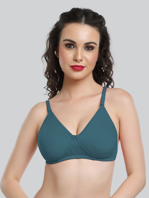 Lovable Electric-Blue Non Padded Non Wired Full Coverage Bra LE-230-Electric-Blue-Lovable India
