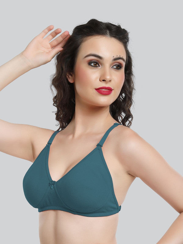 Lovable Electric-Blue Non Padded Non Wired Full Coverage Bra LE-230-Electric-Blue-Lovable India
