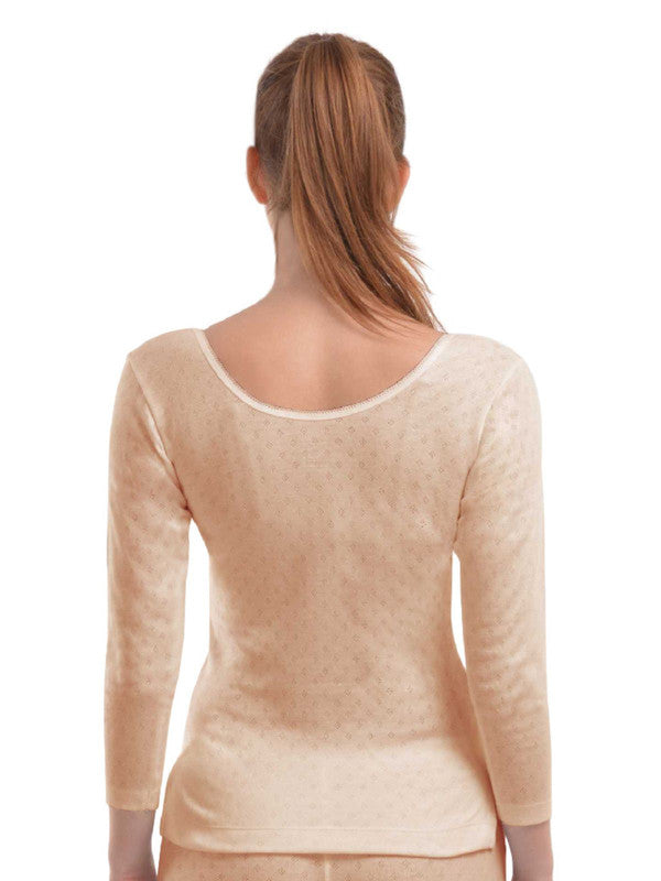 Women Skin Solid Thermal Top-L/3/4/SLEEVE-Skin