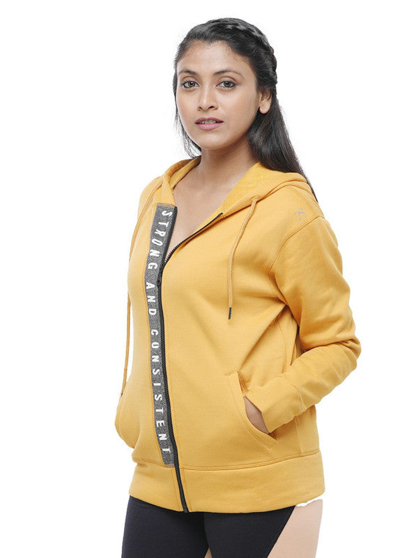 Women Mustard Solid Jackets ND JACKET_Mustard-Lovable India