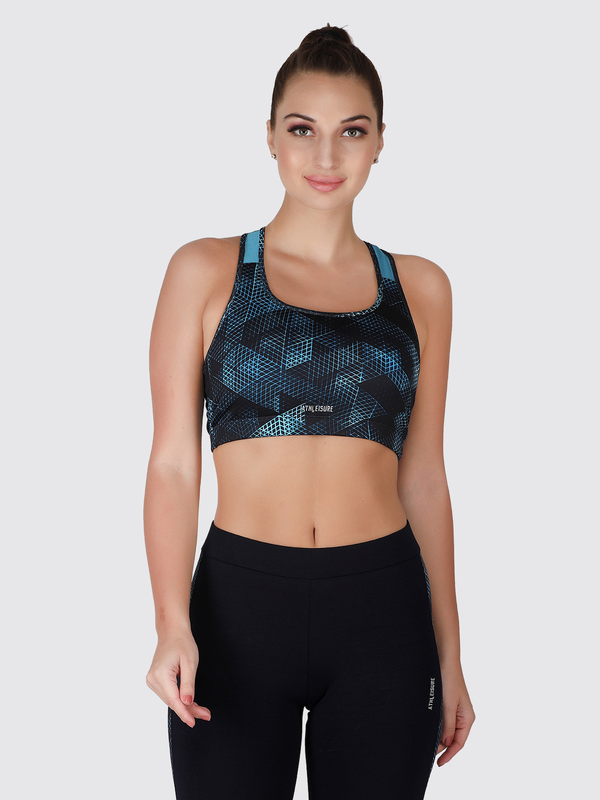 Lovable Mint-Navy Padded Non Wired Full Coverage Bra-MANTRA BRA HD-MT-NY