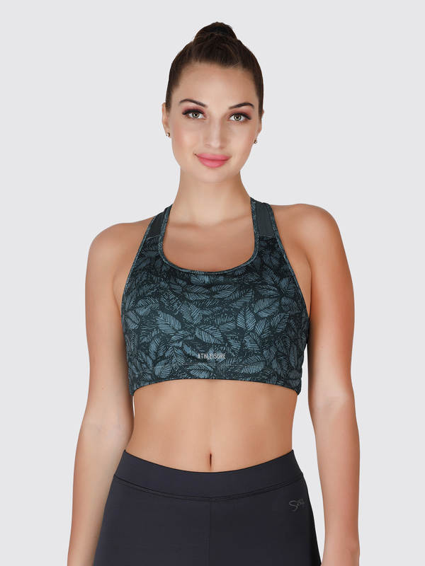 Lovable Green LeafPadded Non Wired Full Coverage Bra-MANTRA BRA HD-GN-LF