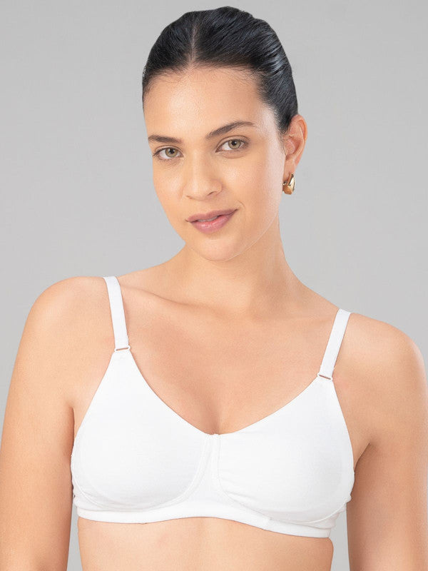 Lovable White Non Padded Non Wired Full Coverage Bra - MYFIT BRA-WH