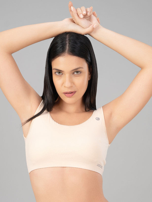 Lovable Ivory Padded Non Wired Full Coverage Sports Bra- SEA SIDE-IVORY