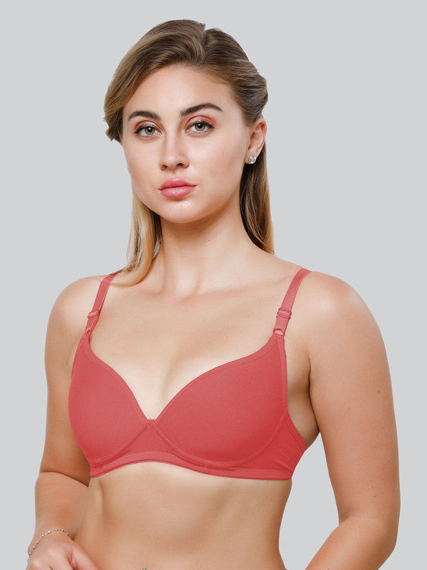 Daisy Dee Carrot Padded Non Wired Full Coverage Bra NKWI-Carrot